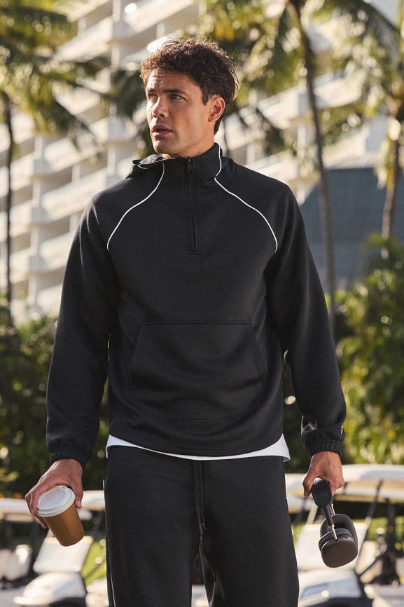 The GridTech Quarter Zip Hoodie - Fabletics