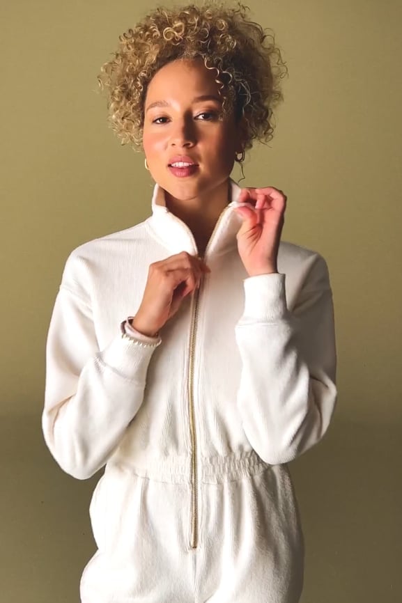 Cozy Cord Zip Onesie - Fabletics