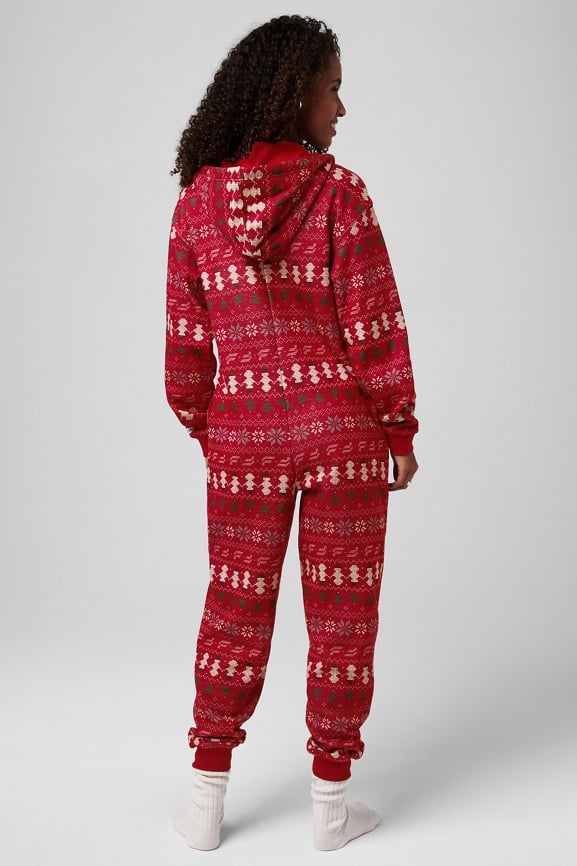 Cozy Fleece Hooded Onesie