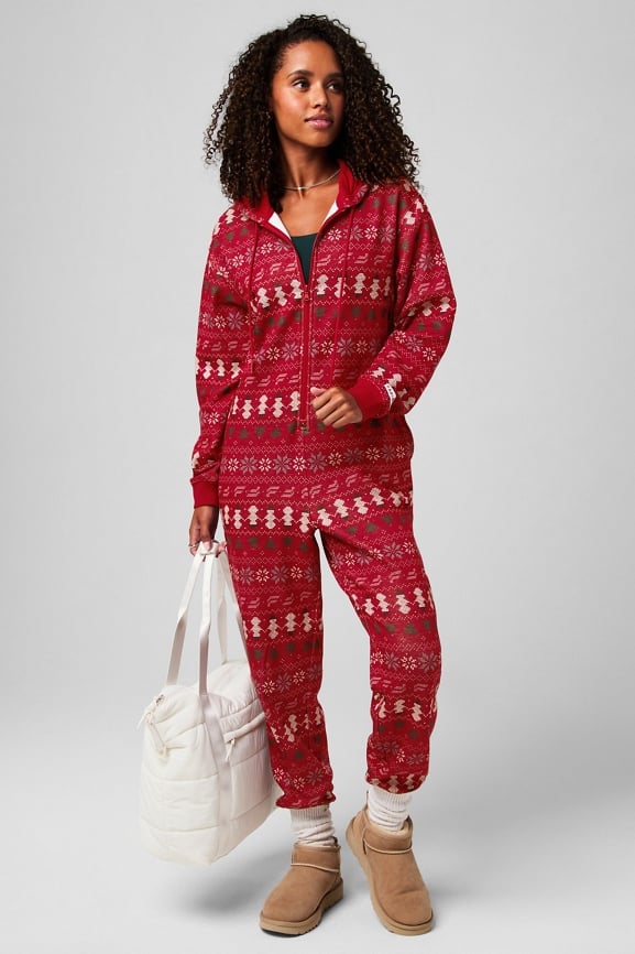 Cozy Fleece Hooded Onesie