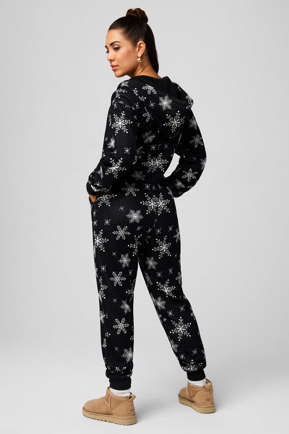 Cozy Fleece Hooded Onesie