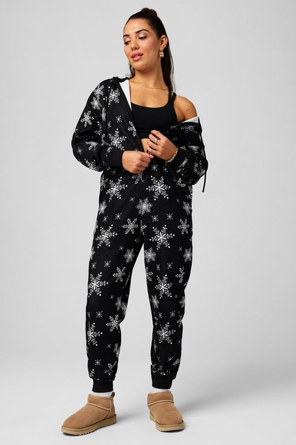 Cozy Fleece Hooded Onesie