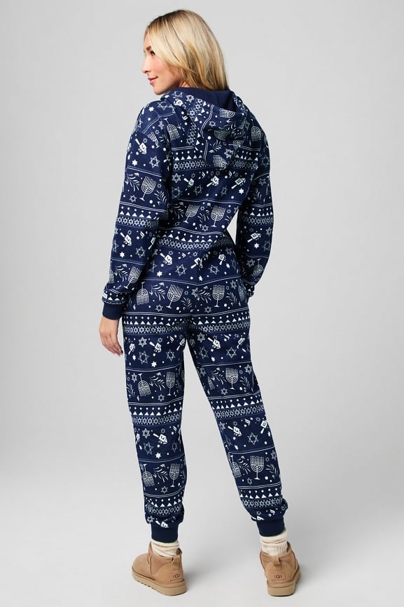 Cozy Fleece Hooded Onesie