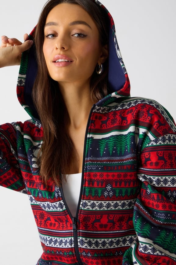 Cozy Fleece Hooded Onesie