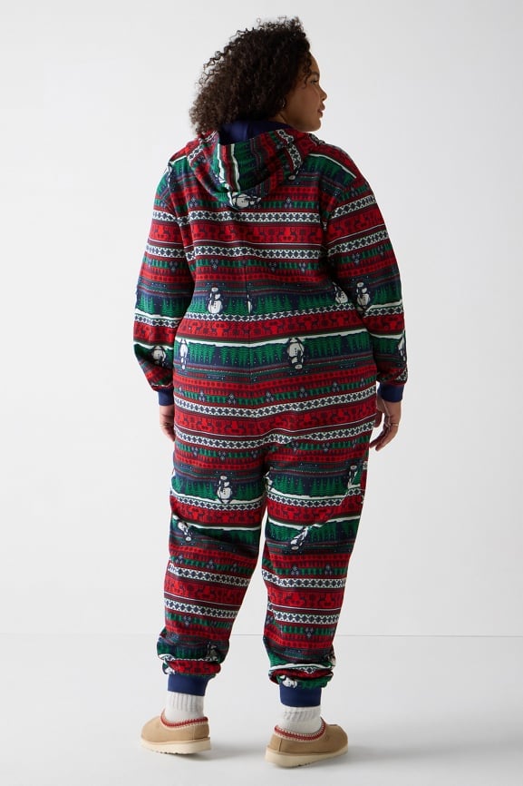 Cozy Fleece Hooded Onesie