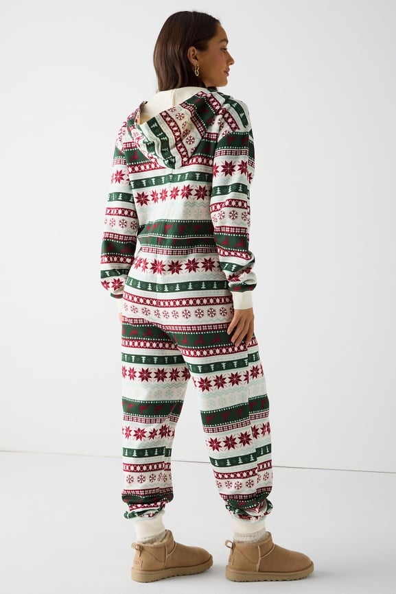 Cozy Fleece Hooded Onesie