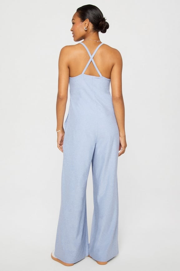 Cloud Jersey Wide Leg Onesie