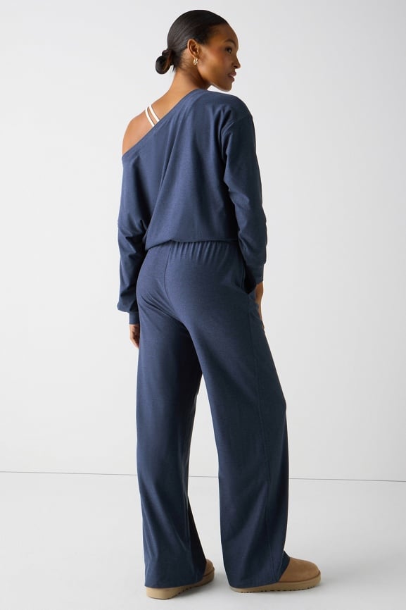 Cloud Jersey Off Shoulder Onesie