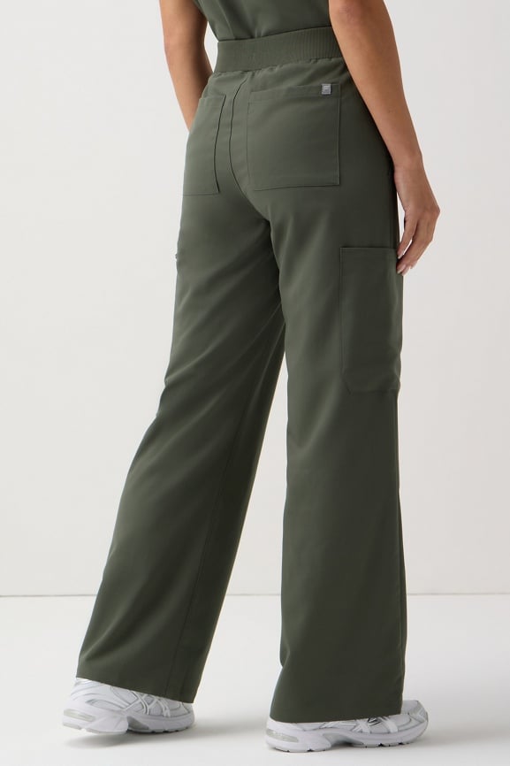 High-Rise Wide Leg Scrub Pant