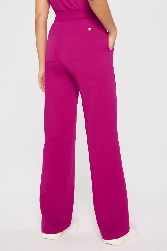 High-Rise Wide Leg Scrub Pant