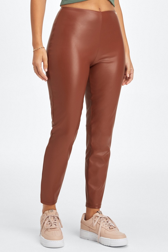 Vegan Leather High-Waisted Leggings Fabletics