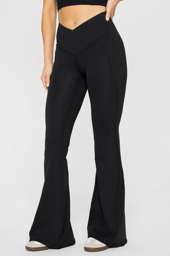 PureLuxe High-Waisted Crossover Flare