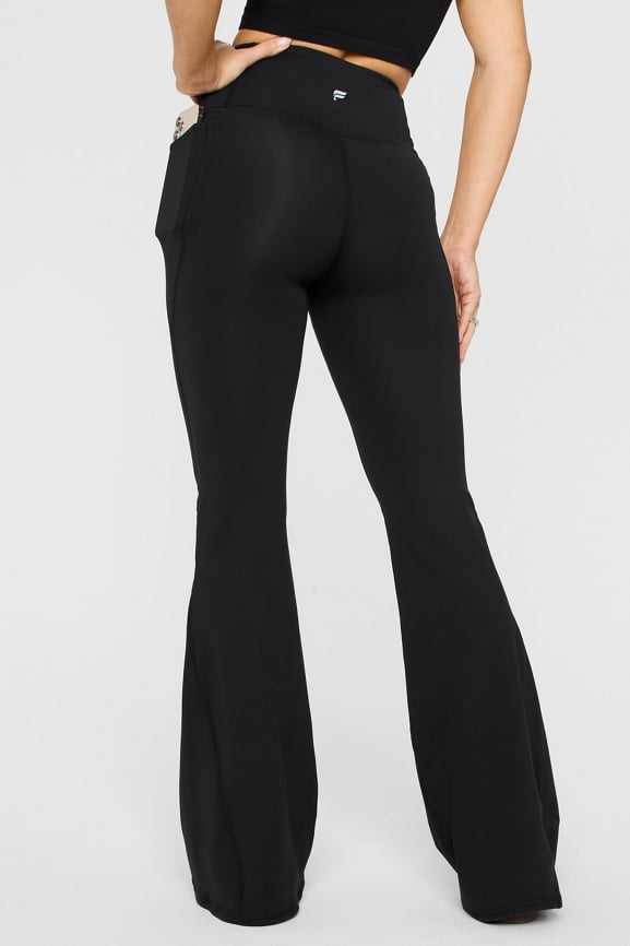 PureLuxe High-Waisted Crossover Flare