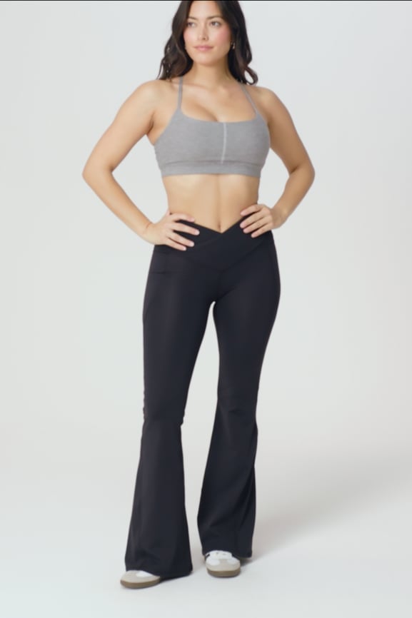 Oasis PureLuxe High-Waisted Crossover Flare - Fabletics