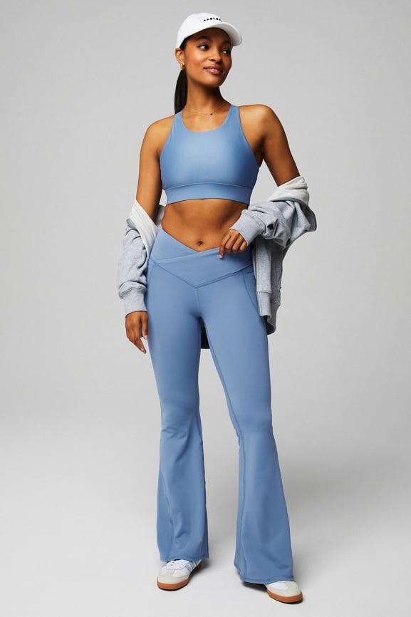 PureLuxe High-Waisted Crossover Flare