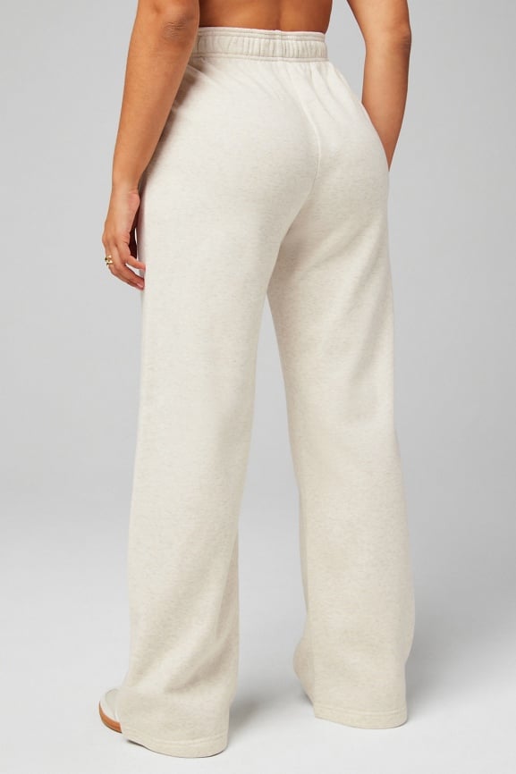 Cozy Fleece Wide Leg Sweatpant