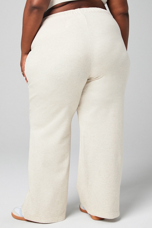 Cozy Fleece Wide Leg Sweatpant