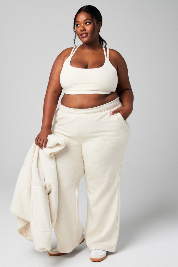 Cozy Fleece Wide Leg Sweatpant