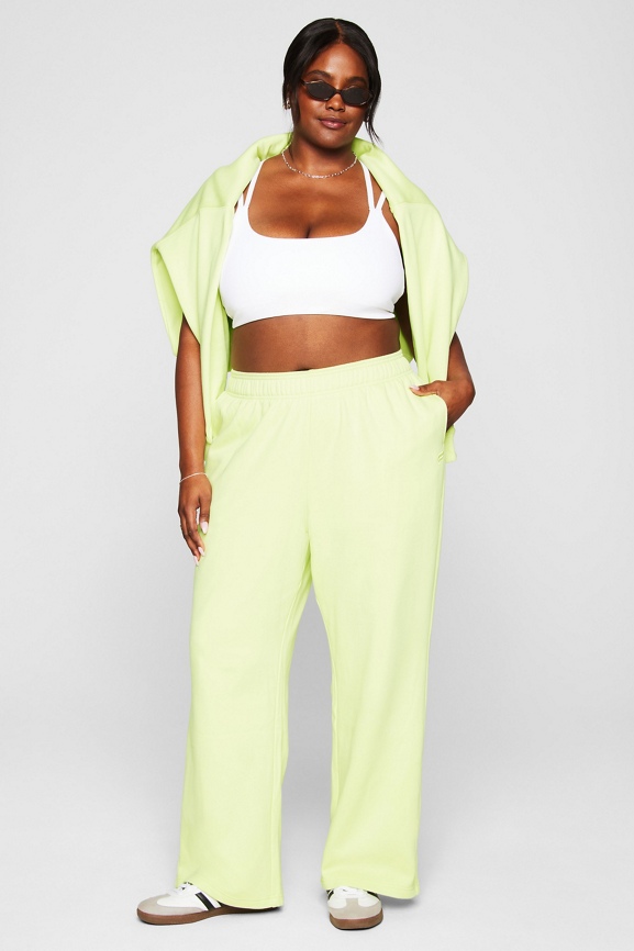 Cozy Fleece Wide Leg Sweatpant