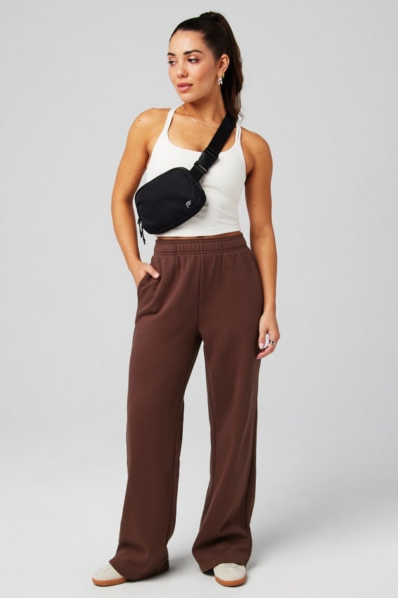 Cozy Fleece Wide Leg Sweatpant