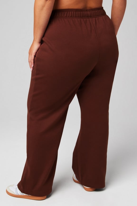 Cozy Fleece Wide Leg Sweatpant