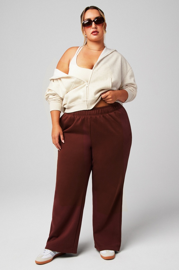 Cozy Fleece Wide Leg Sweatpant