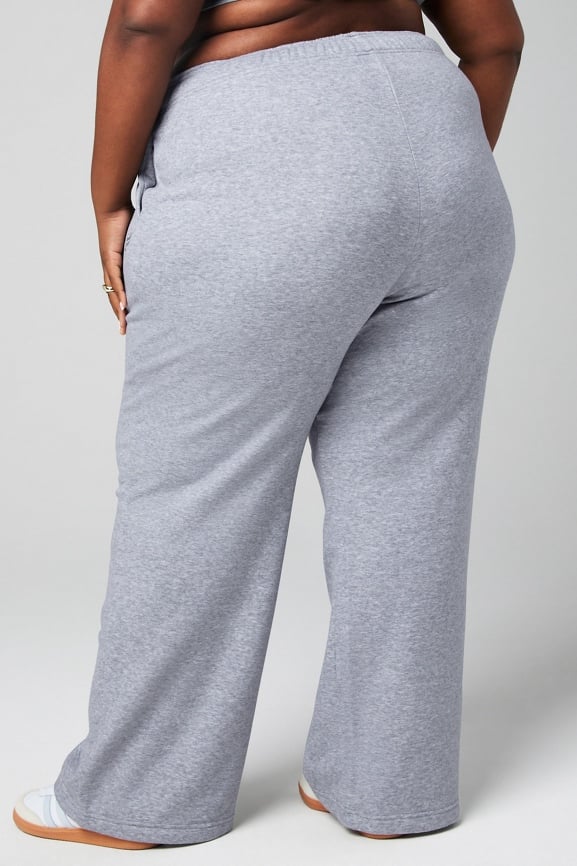 Cozy Fleece Wide Leg Sweatpant