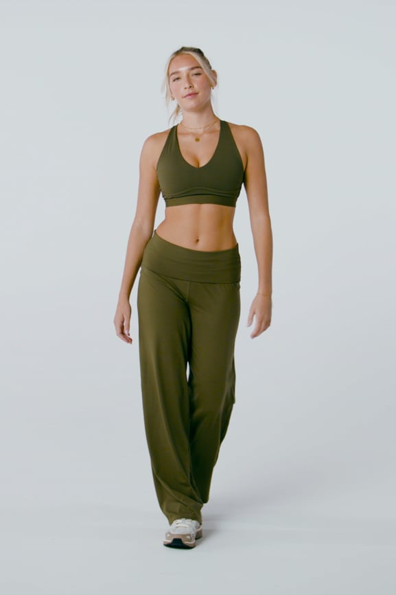 PureLuxe Foldover Trousers Fabletics