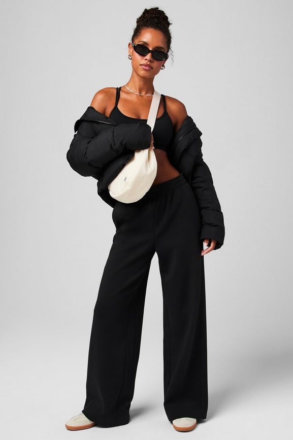 Wide Leg Seamed Pant