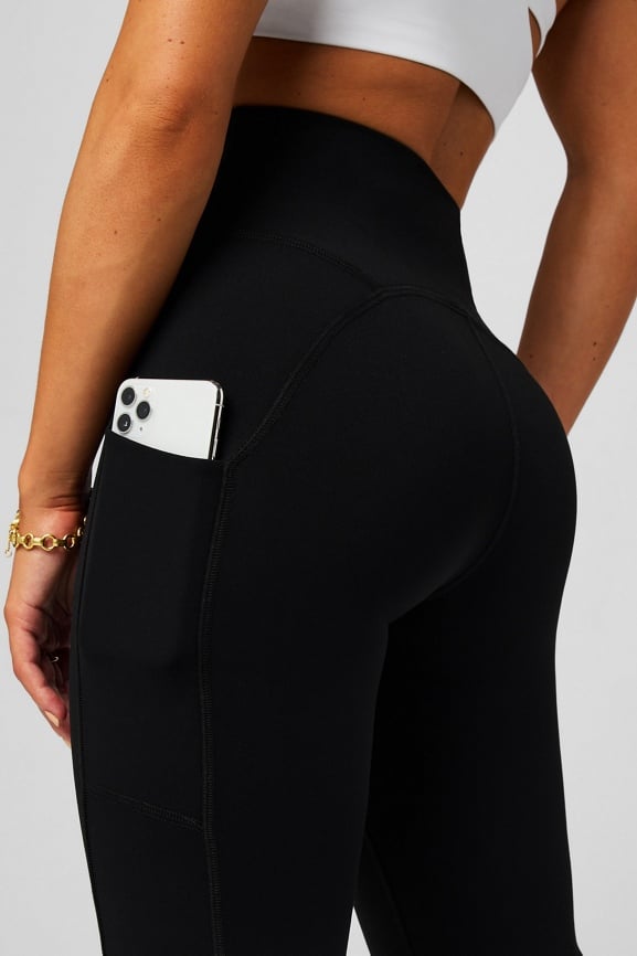 Cold Weather Pocketed High-Waisted Mini Flare