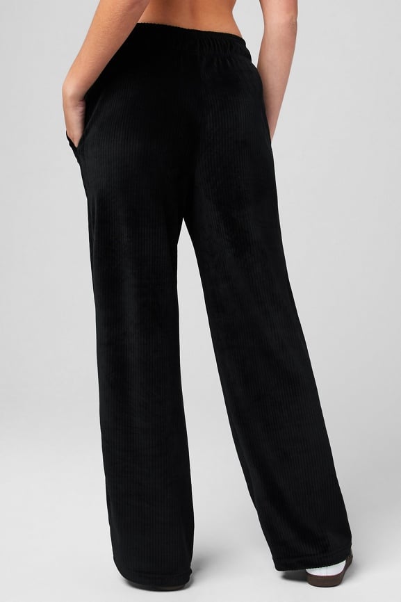 Plush Rib Wide Leg