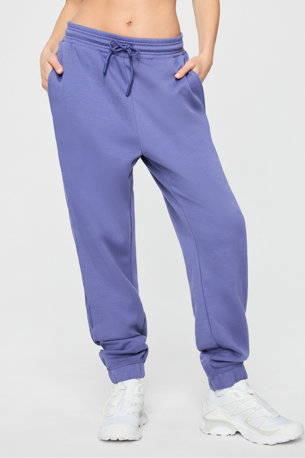 Cozy Fleece Mesh-Paneled Jogger