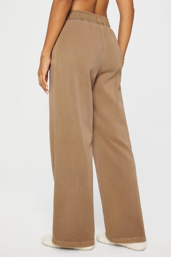 Year Round Terry Wide Leg Sweatpant