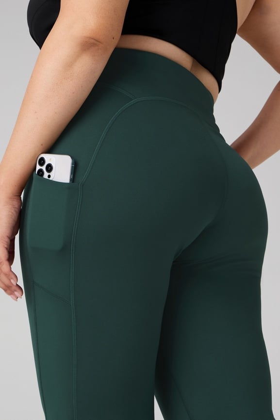 Cold Weather Pocketed High-Waisted Mini Flare