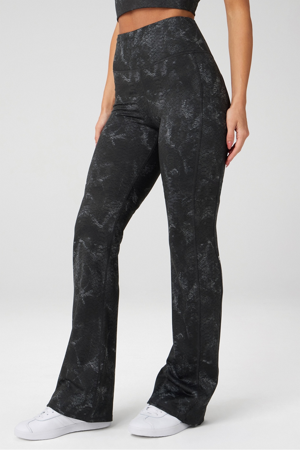 Cold Weather Pocketed High-Waisted Mini Flare