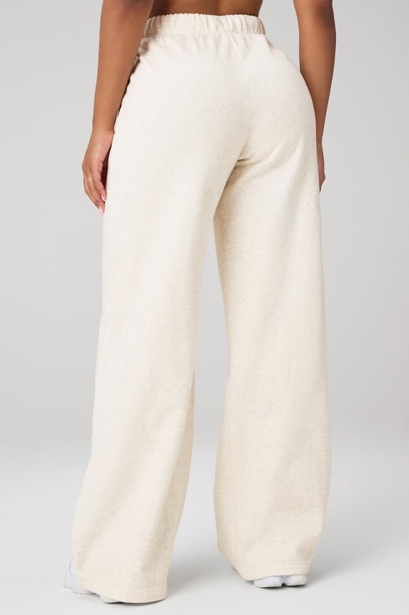 Cozy Fleece Wide Leg Sweatpant