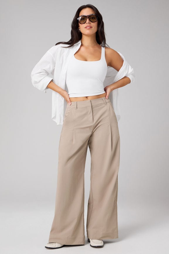 パンツ lifemania favorite trousers Everyday Wide Leg Mid-Rise Trouser - Fabletics