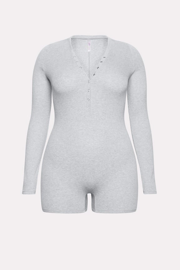 Soft Rib Henley Onesie