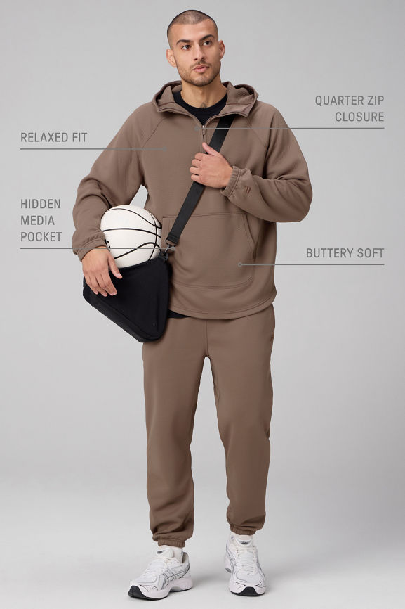 The GridTech Quarter Zip Hoodie - Fabletics Canada