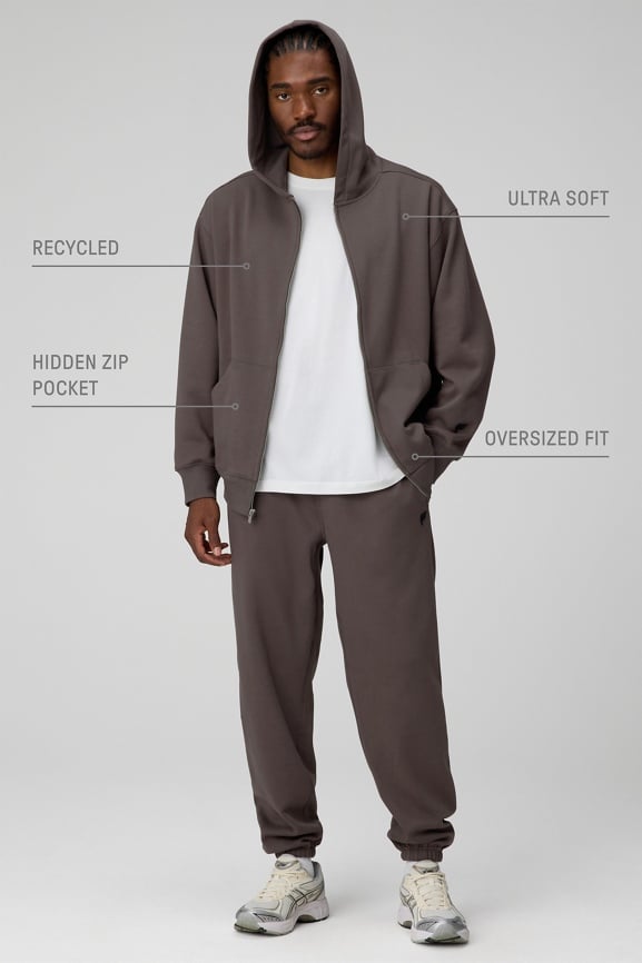 The Go-To Full Zip Hoodie (Oversized) - Fabletics