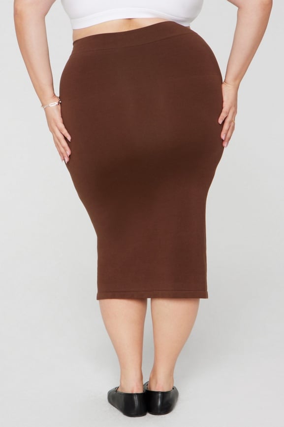 Smooth As Hell Shaping Midi Skirt