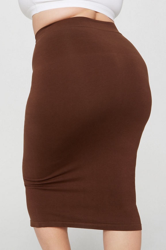 Smooth As Hell Shaping Midi Skirt