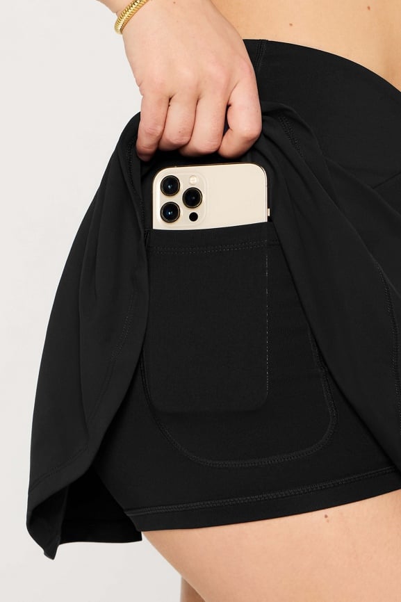 Crossover Flounce Skirt Mini