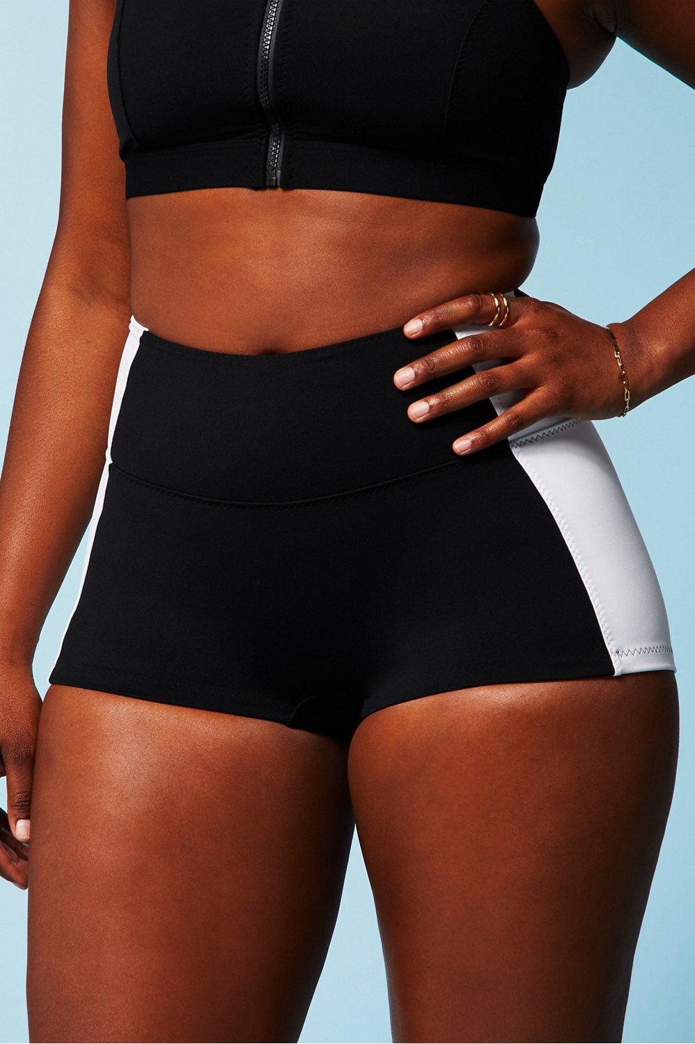 High-Waisted Swim Short