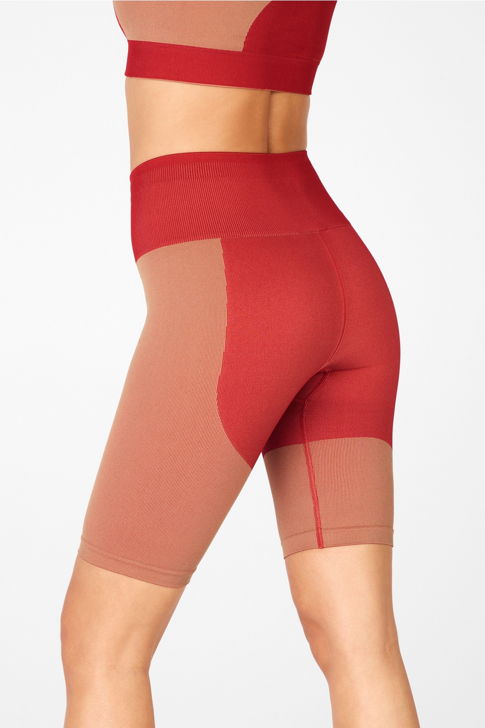 Seamless High-Waisted Block Short