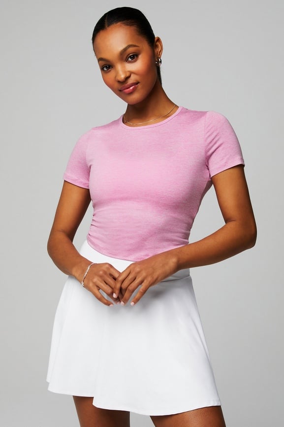 Dry-Flex Open Back Twist Short-Sleeve Tee