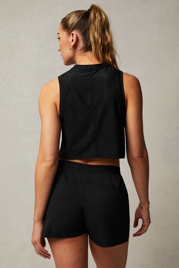 Perforated Mesh Boxy Tank - Fabletics