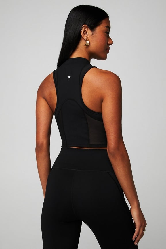Half-Zip Heatwave Crop Tank - Fabletics