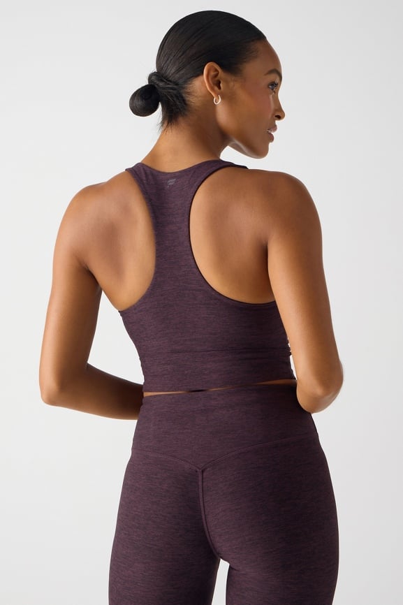 HeatherFlex Anywhere Cropped Built-In Bra Tank