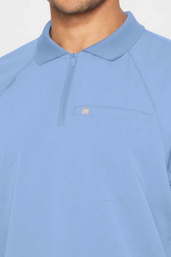 All-Day Scrub Zip Polo - Fabletics